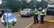NTSA officers conducting traffic enforcement during a road safety operation PHOTO/File