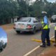 NTSA officers conducting traffic enforcement during a road safety operation PHOTO/File
