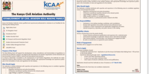 KCAA Public Notice on getting new panelists for new-rules making PHOTO/KCAA