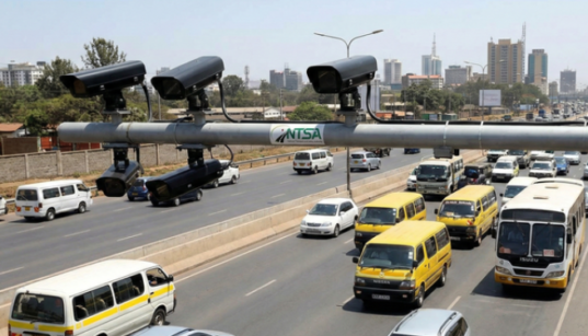 NTSA speed limit cameras installed on Thika Super Highway. PHOTO/ NTSA