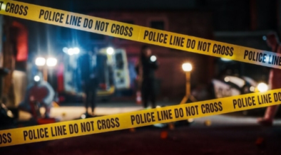 The image shows crime scene tape PHOTO/File