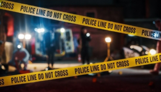 The image shows crime scene tape PHOTO/File