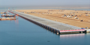 Aerial view of Al-Faw Port development in Basra IraqPHOTO/File