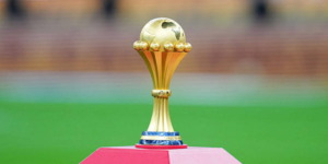 Image shows CAF trophy that was won by Senegal PHOTO/Getty Images