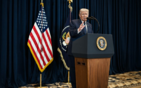 President Trump during press briefing PHOTO/WhiteHouse