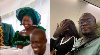 Collage photo of lady being discussed on social media with two men going after each other on Facebook PHOTO/File