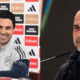 Arsenal manager Mikel Arteta and Manchester City manager Pep Guardiola PHOTO/Acc