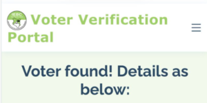 Voter verification portal imagePHOTO/File
