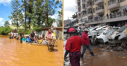 Aftermath of vehicles destroyed by floods in Nairobi and people also displaced by floods PHOTO/File