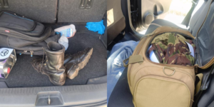 KDF regalia that the suspects were planning to use during the robbery PHOTO/DCI