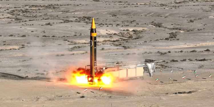 A new surface-surface 4th generation ballistic missile with a range of 2000 km PHOTO/Reuters