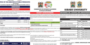 ODPP,CRA and Kibabii University announce job vacanciesPHOTO /MyGov