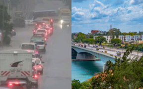 Collage of regions receiving rainfall and varying temperature conditions PHOTO/Kenya Met