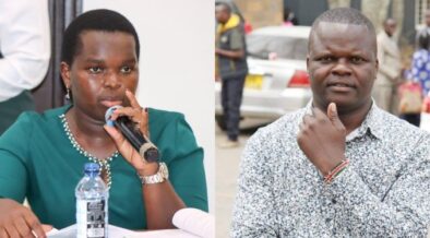 A photo collage of Bomet Woman Representative Linet Toto and journalist Robert Masai. PHOTO/Courtesy.