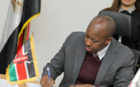 KSA Ag DG Col Hillary Kipkosgey led a Kenyan delegation during a meeting on the African Development Satellite project held on 30 - 31 January at the Egyptian Space Agency. PHOTO/ KSA X