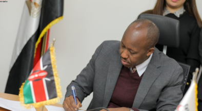 KSA Ag DG Col Hillary Kipkosgey led a Kenyan delegation during a meeting on the African Development Satellite project held on 30 - 31 January at the Egyptian Space Agency. PHOTO/ KSA X