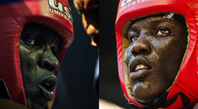 Collage Photo of Majembe and Mbavu The Destroyer at the boxing ring PHOTO/Ruto