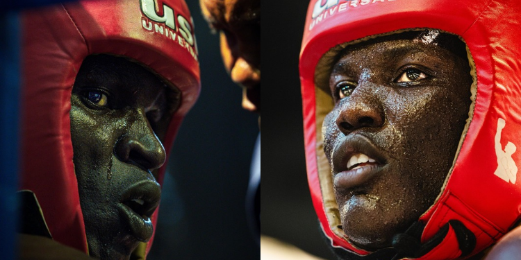 Collage Photo of Majembe and Mbavu The Destroyer at the boxing ring PHOTO/Ruto