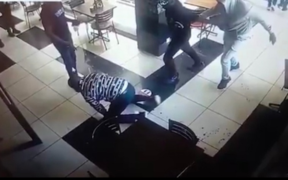 Amateur CCTV footage in a Java House in Kisumu showing Senator Osotsi being assulted by two unknown gentlemen. PHOTO/ File