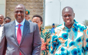 A photo of Kenyan President William Ruto and former Deputy President Rigathi Gachagua. PHOTO/ PCS