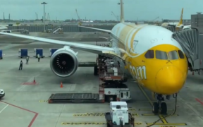 The Australian Flight from Singapore to Perth Airport that had Allegations of Sexual Assault. PHOTO/ The Noticer