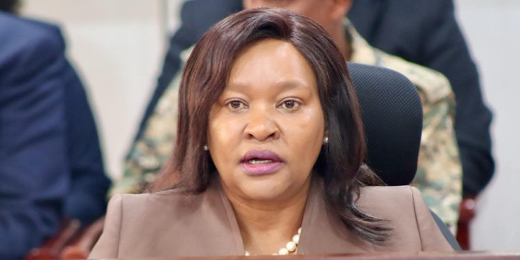 CS Rebecca Miano while appearing before the Public Petitions Committee PHOTO/Parliament