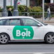 Bolt Taxi cab on unnamed highway. PHOTO/ Bolt Rides