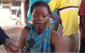A screen grab of Shalvine Khayi a samosa vendor in Haiga Market, Kakamega County who is nursing burn injuries after attack from a buyer. PHOTO/ File