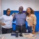 Nation FM morning show, Fixing the Nation hosts from left, Janet Mbugua, Eric Latiff and Mariam Bishar at Nation Media Group headquarters. PHOTO/ NTV
