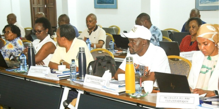 Delegates drawn from Social Health Authority and Teachers Service Commission in Mombasa during the discussion of incorporating teachers into SHA. PHOTO/ SHA 