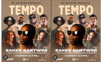 An advert poster by WeOutside LTD on a Tempo event that will be held at MASSHOUSE, Ngong Racecourse, Nairobi, with tickets going for Ksh 2000 per person. PHOTO/ File