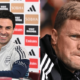 Photo collage of Arsenal's manager Mikel Arteta and Newcastle's managed Eddie Howe PHOTO/Club Accs