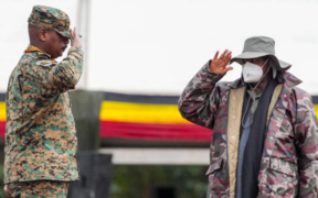 General Muhoozi together with his father President Museveni PHOTO/PCS