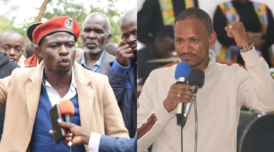 A photo collage of  Calvin Gaucho and Embakasi East MP Babu Owino. PHOTO/ FILE/Babu Owino FB.