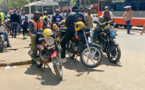 Boda Boda riders in the Nairobi CBD.PHOTO/BBC