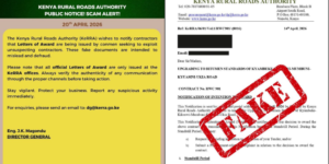 Kenya Rural Roads Authority.