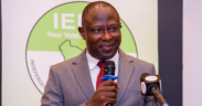IEBC Chairperson Erastus Ethekon speaking during a breakfast meeting with members of the Kenya Private Sector Alliance (KEPSA) on April 15, 2026. PHOTO/ IEBC X.