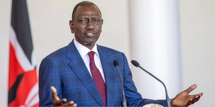 President Ruto at an event