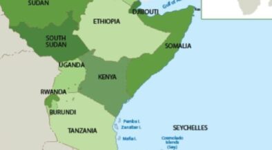 East African map featuring countries with fuel scandals. Ethiopia, Tanzania and Kenya PHOTO/Turtledove