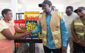 President William Ruto Inspecting the Ksh 75 million Mogonga Market, Bomachoge Borabu Constituency, Kisii County. PHOTO/ PCS