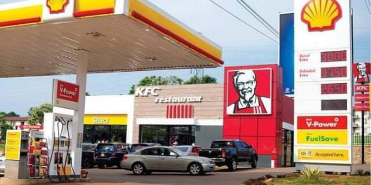 A petrol station in uganda