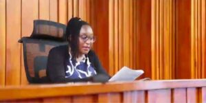 Justice Diana Kavedza at High court Mombasa ruling over a case on the Shakahola massacrePHOTO/Nation