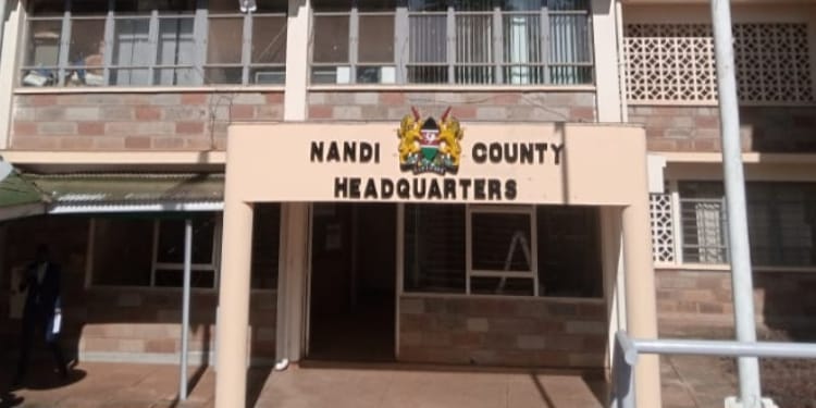 A picture of the Nandi County Headquarters building