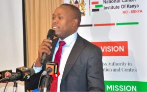 National Cancer Institute CEO Ellias Melly at an event