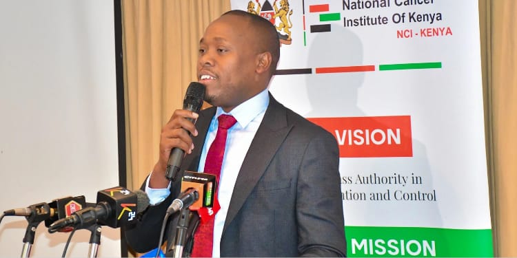 National Cancer Institute CEO Ellias Melly at an event