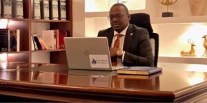 Lawyer Ogolla in his office