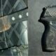 A collage of a pistol and machete recovered from the suspects PHOTO/DCI