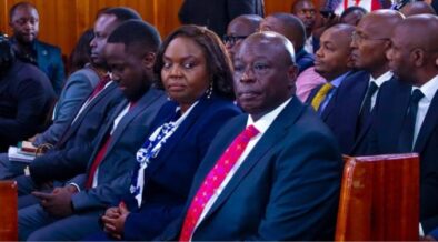 Rigathi Gachagua and his wife Dorcas in court for his impeachment hearing PHOTO/Gachagua X