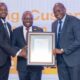 Steve Kirui,Rosemary Nyamwega from Cooperative bank and CEO of KBA PHOTO/File