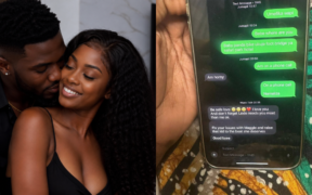 An AI generate photo of a man and woman and screenshots of the conversation between Sue and the man. PHOTO/ChatGPT.